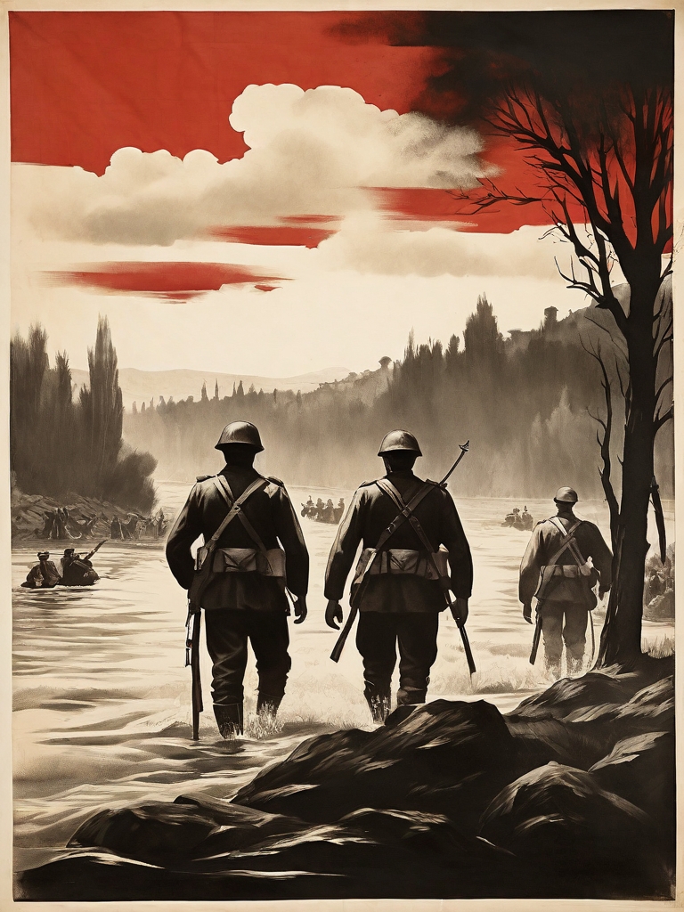 Default Silhouette Of Soviet Republican Soldiers And Internati 0 1